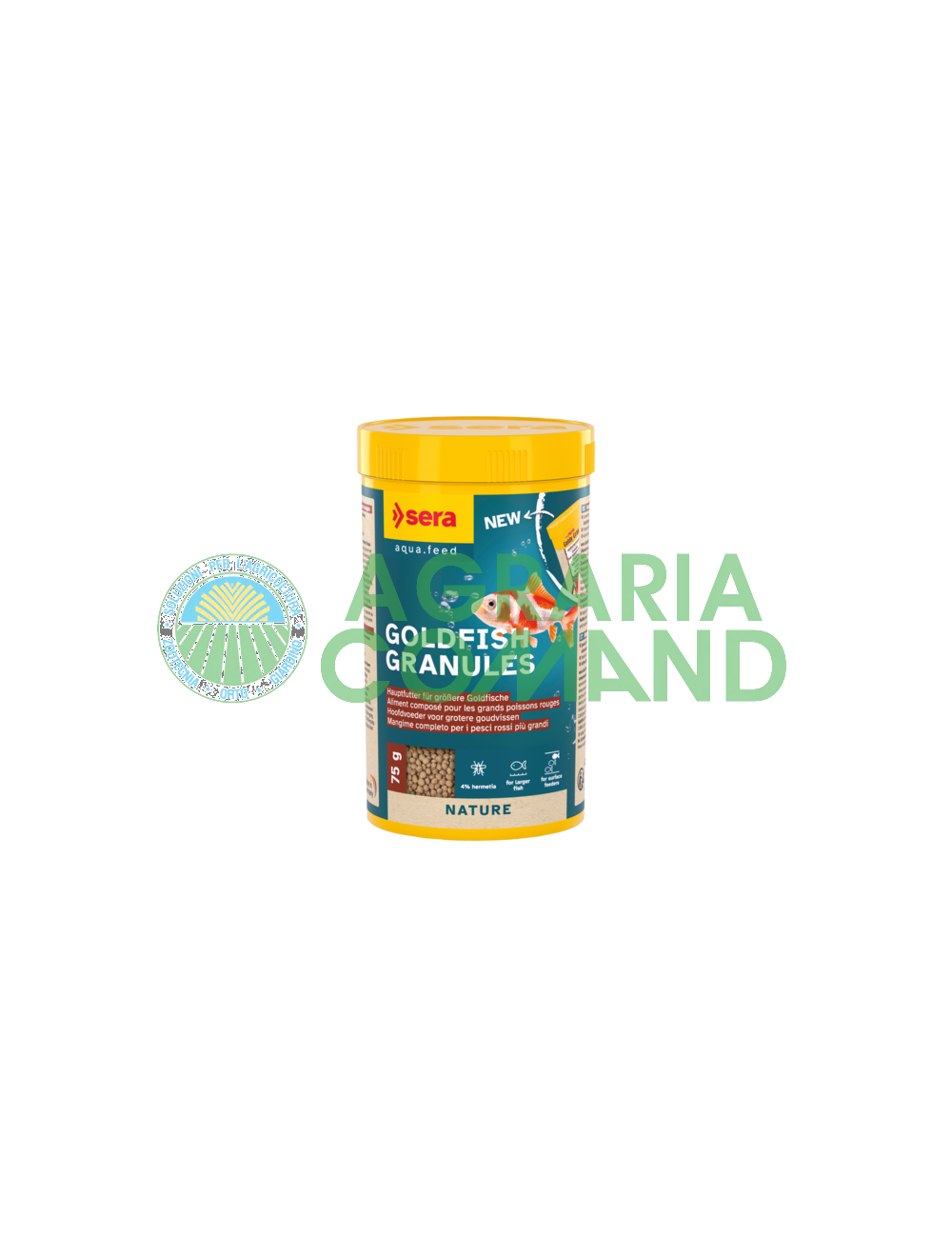 75 g de granulés Sera pour poissons rouges. 75 g de granulés Sera pour poissons rouges.