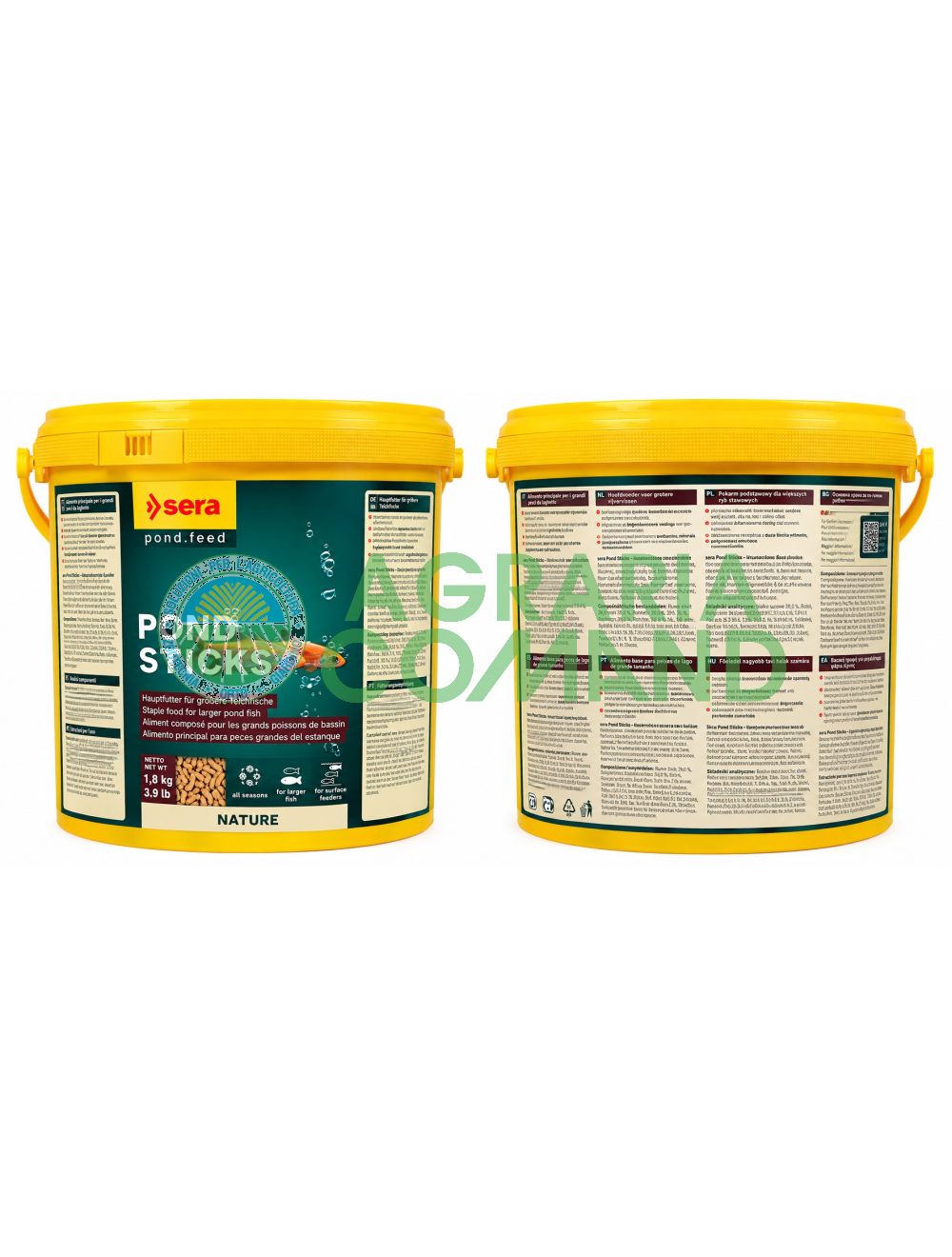Sera Pond Sticks 10 litres, 1,8 kg : aliments flottants en bâtonnets pour poissons de bassin et carpes koï Sera Pond Sticks 10 litres, 1,8 kg : aliments flottants en bâtonnets pour poissons de bassin et carpes koï