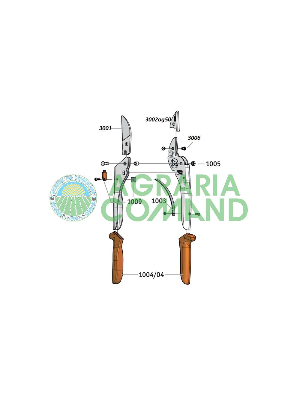 Vue éclatée pièces détachées 3105