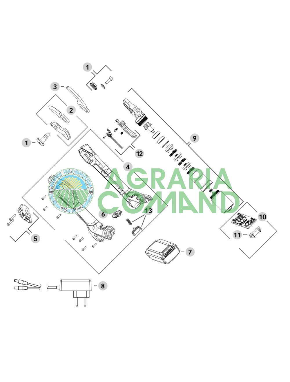 Liste des pièces de rechange pour cisailles Stocker Kantia E-22 TR, réf. 309 Liste des pièces de rechange pour cisailles Stocker Kantia E-22 TR, réf. 309