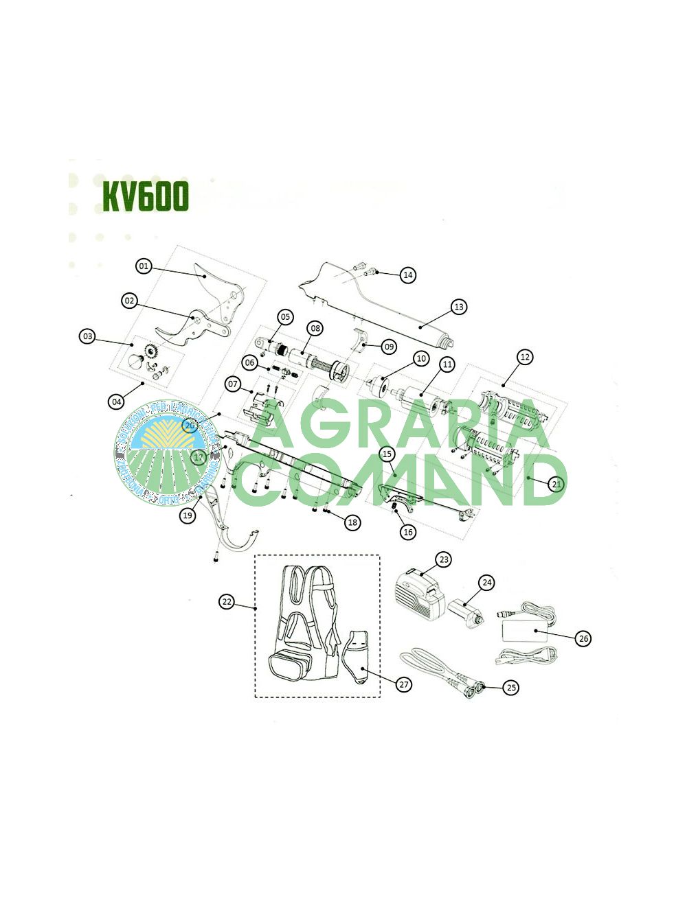 Pièces détachées éclatées