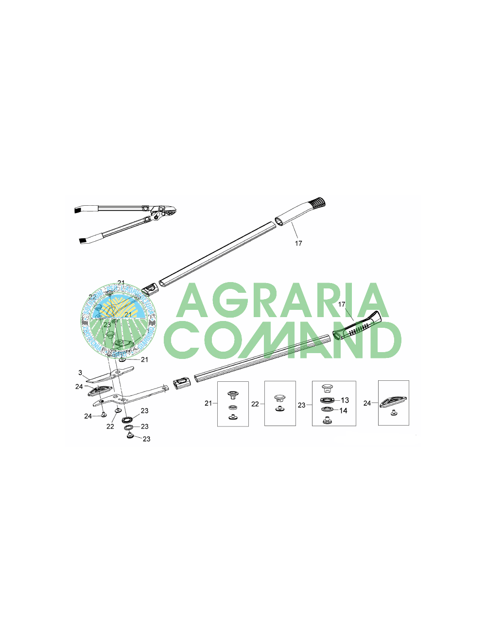 Vue éclatée pièces détachées Power Cut RS Wolf Garten Vue éclatée pièces détachées Power Cut RS Wolf Garten