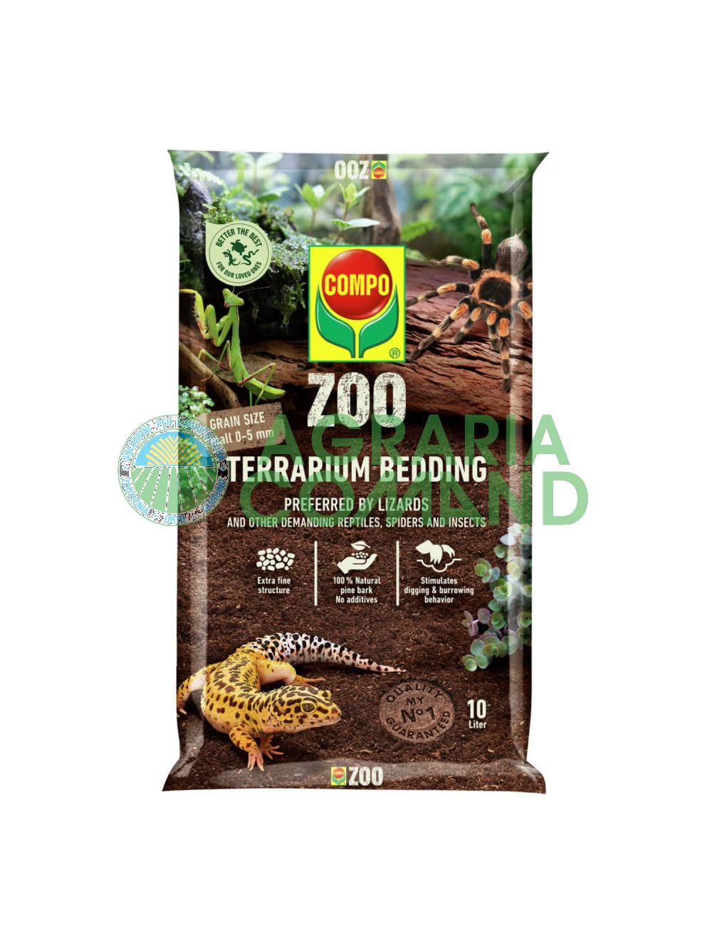 Petite litière pour reptiles Compo Zoo