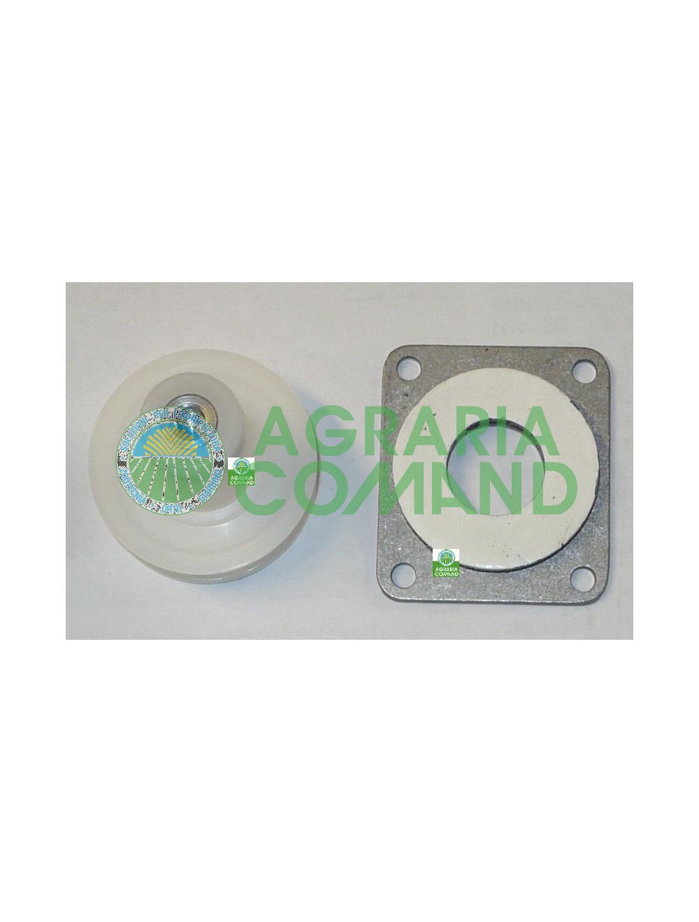 Assemblage de l'aimant et du bloc de la bride