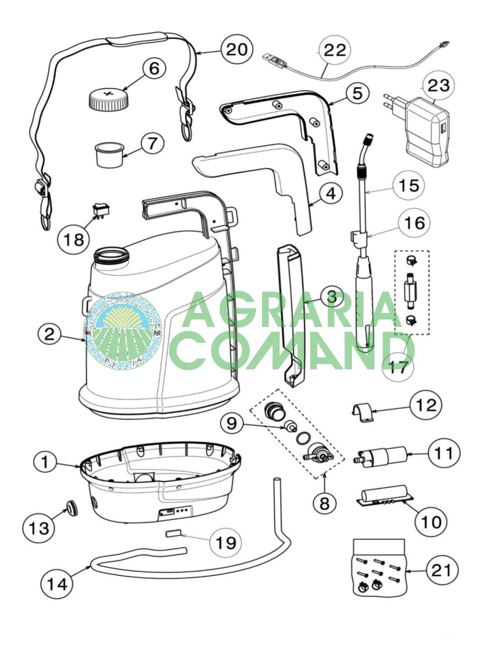 Carte de pièces détachées pour pompes Smart foxes