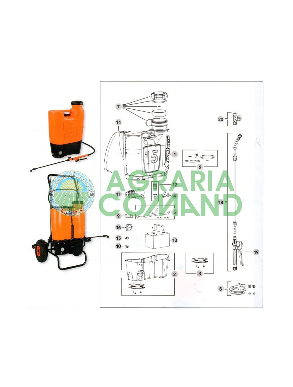 Pièces détachées éclatées Pièces détachées éclatées