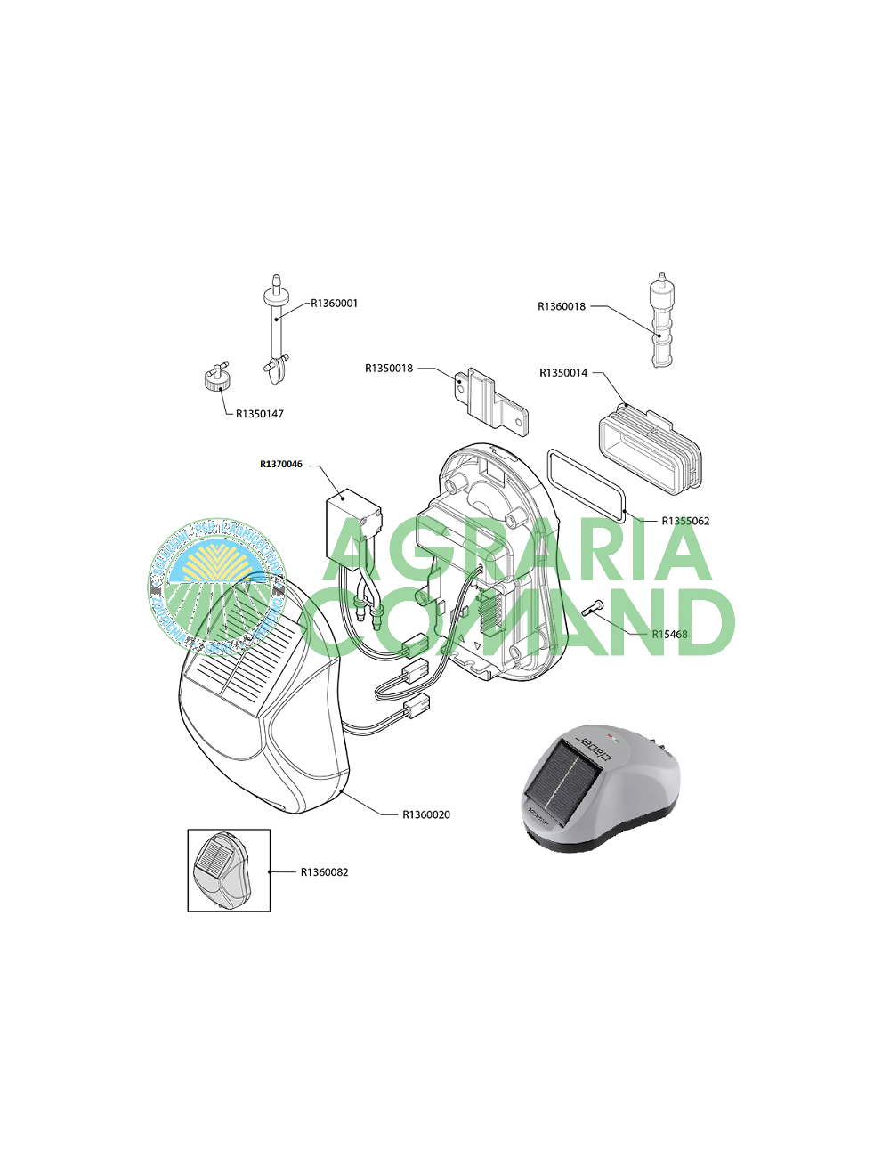 Éclaté du système Aqua-Magic