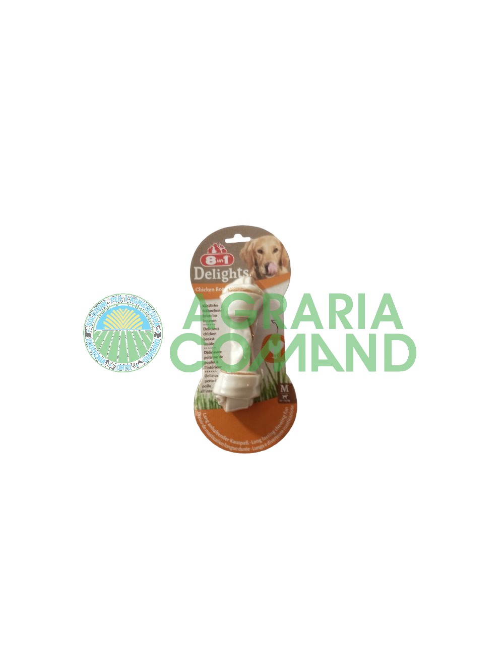Snack pour chien 8in1 Delights Chicken Bone pcs.1 Snack pour chien 8in1 Delights Chicken Bone pcs.1