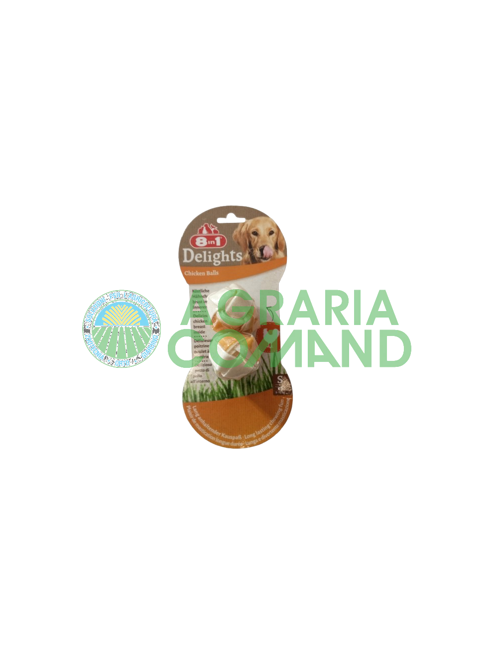 Paquet de snacks pour chiens 8in1 Delights Boules de Poulet (Small)