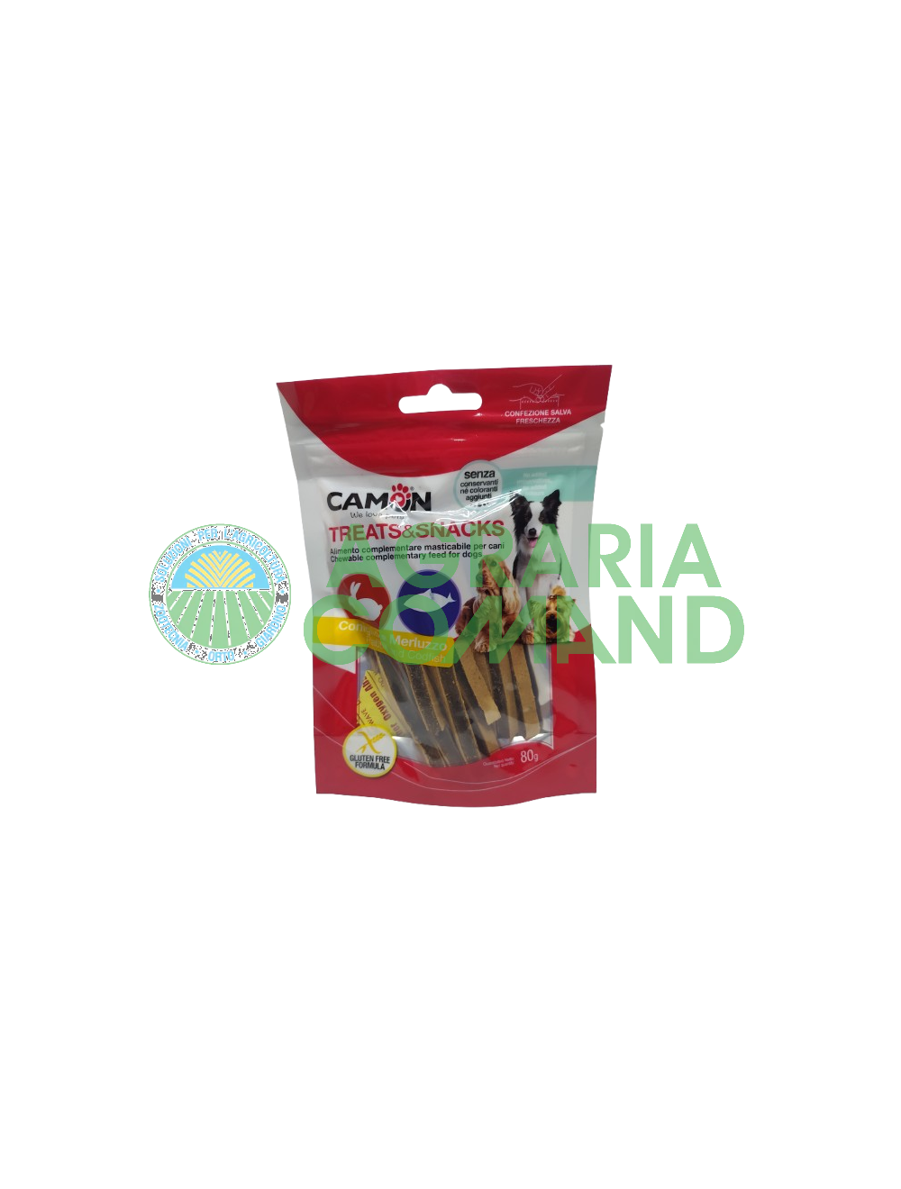 Camon Treats & Snacks Rabbit & Cod snack pack pour chien Camon Treats & Snacks Rabbit & Cod snack pack pour chien