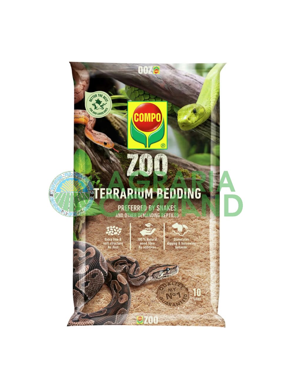 Litière souple pour serpents Zoo de Compo