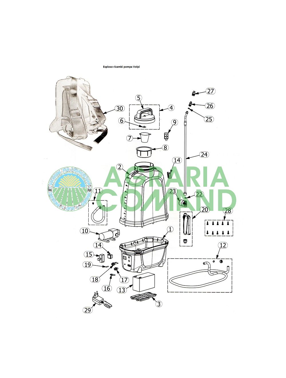 Vue éclatée des pièces détachées du V-Black E-Pro16 Vue éclatée des pièces détachées du V-Black E-Pro16