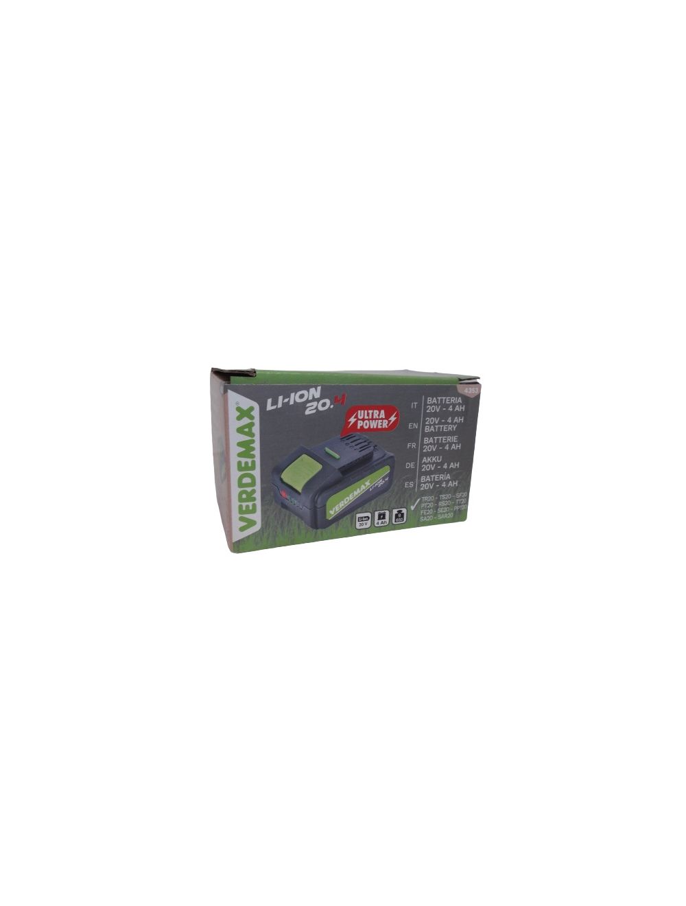 Batterie 20V 4 ah verdemax