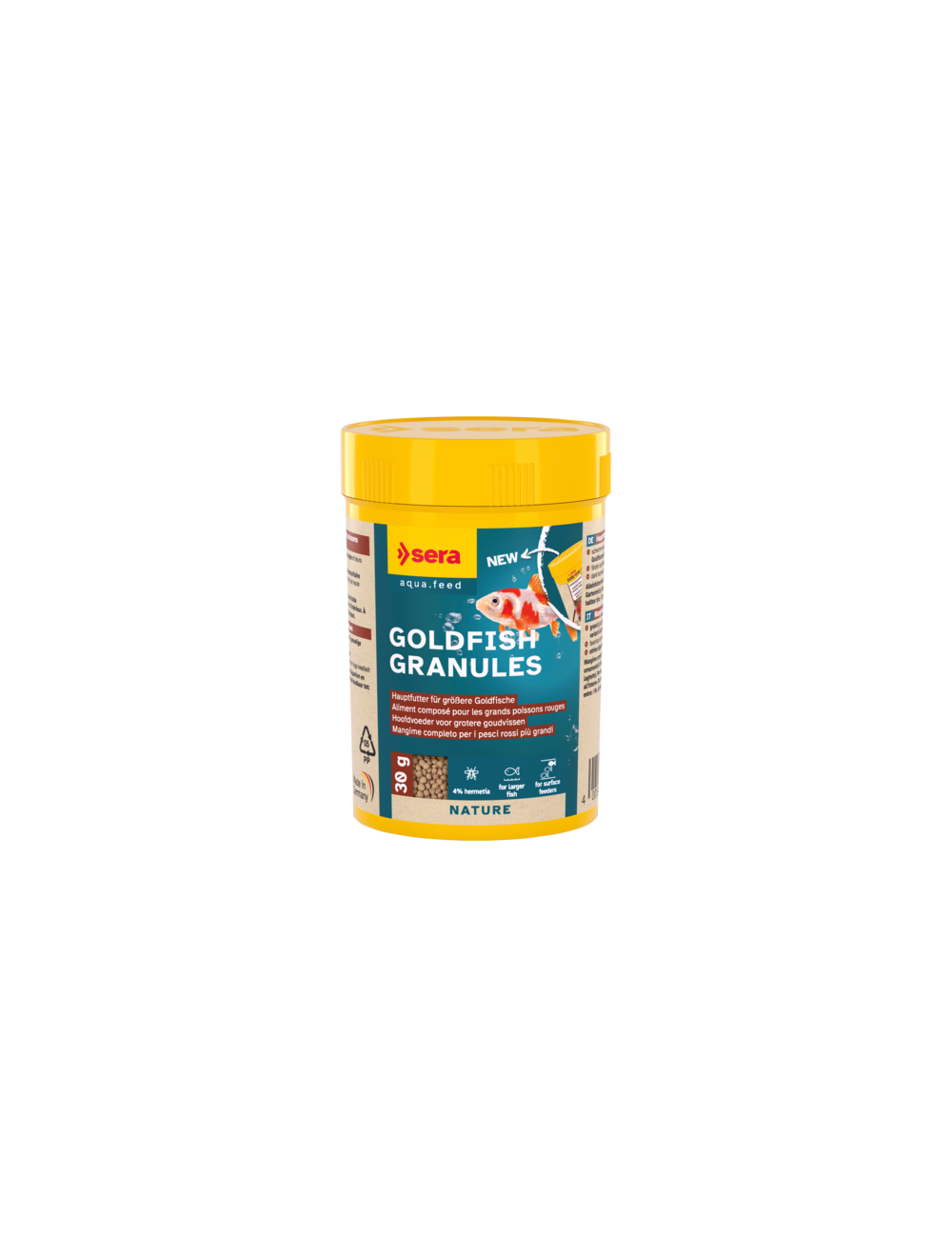 30gr Sera Goldfish Granules feed pack. 30gr Sera Goldfish Granules feed pack.