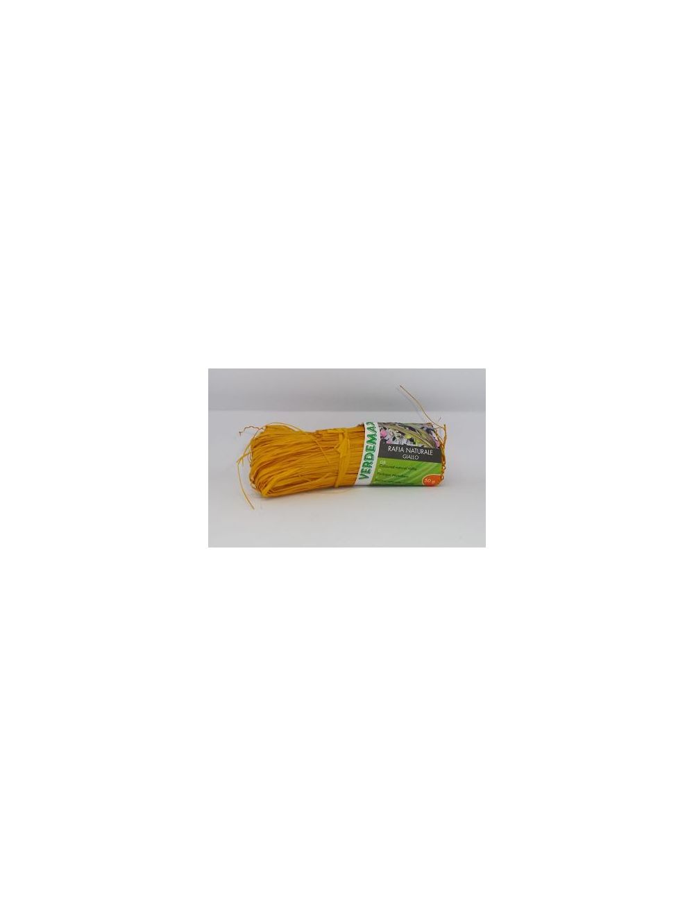 Raphia naturel de couleur jaune