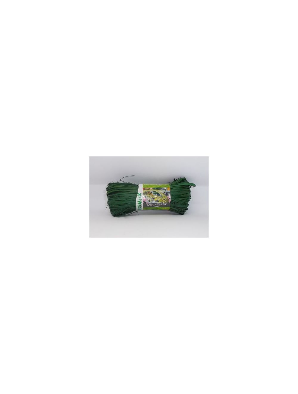 Raphia naturel de couleur verte