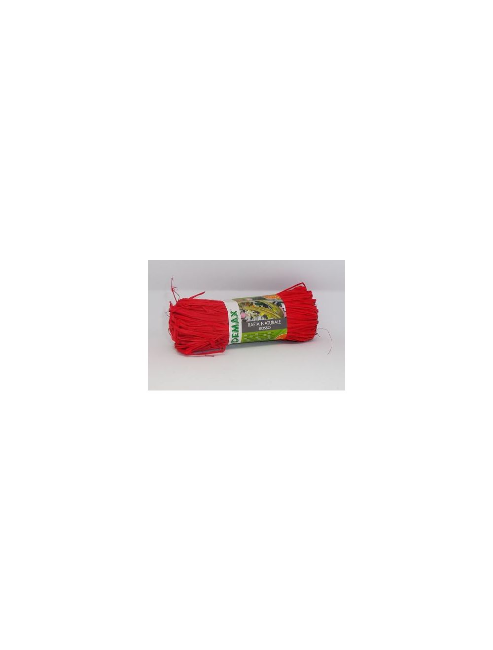Raphia naturel rouge
