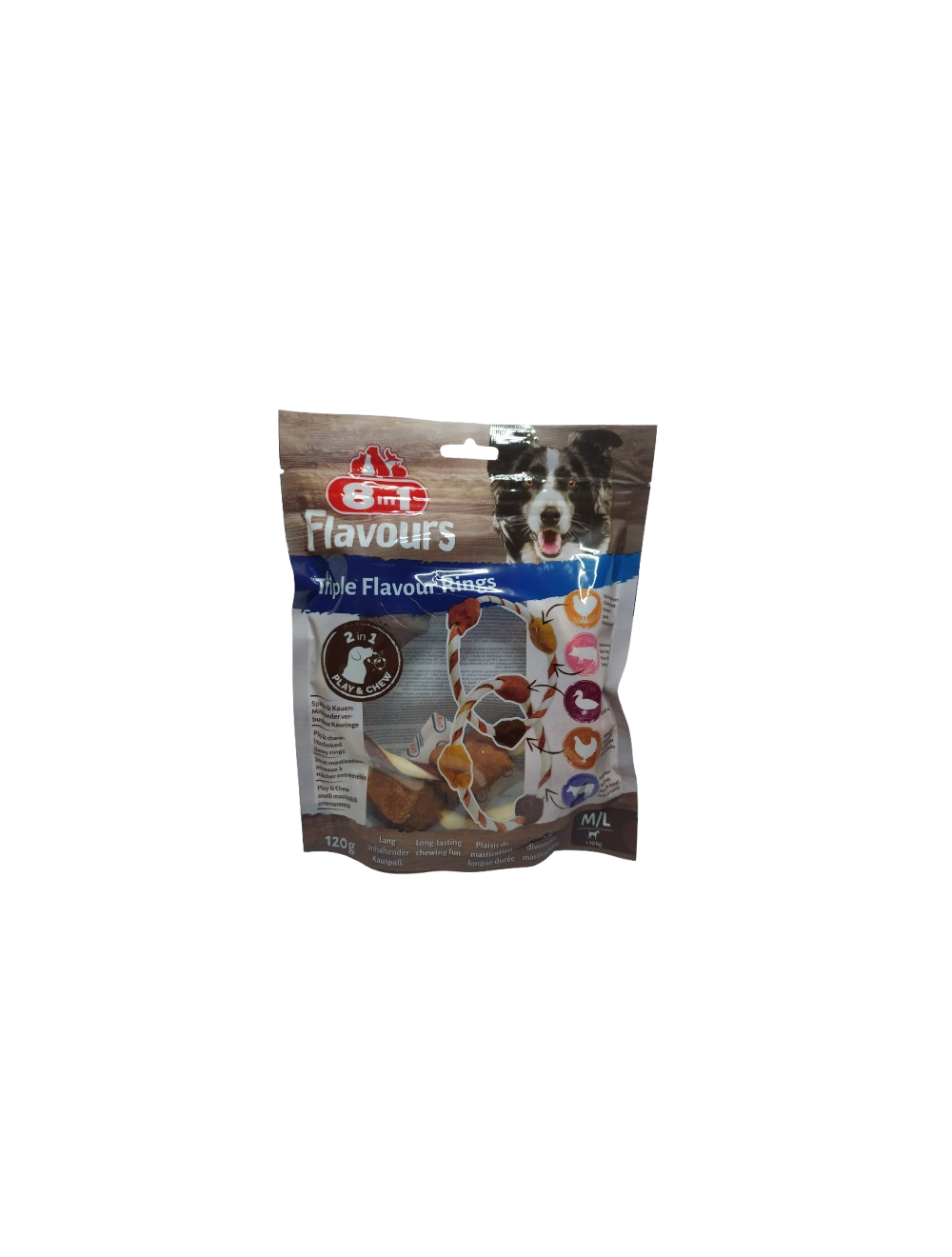 Pack Snack pour chien 8 en 1 saveurs Anneaux triple saveur Pack Snack pour chien 8 en 1 saveurs Anneaux triple saveur