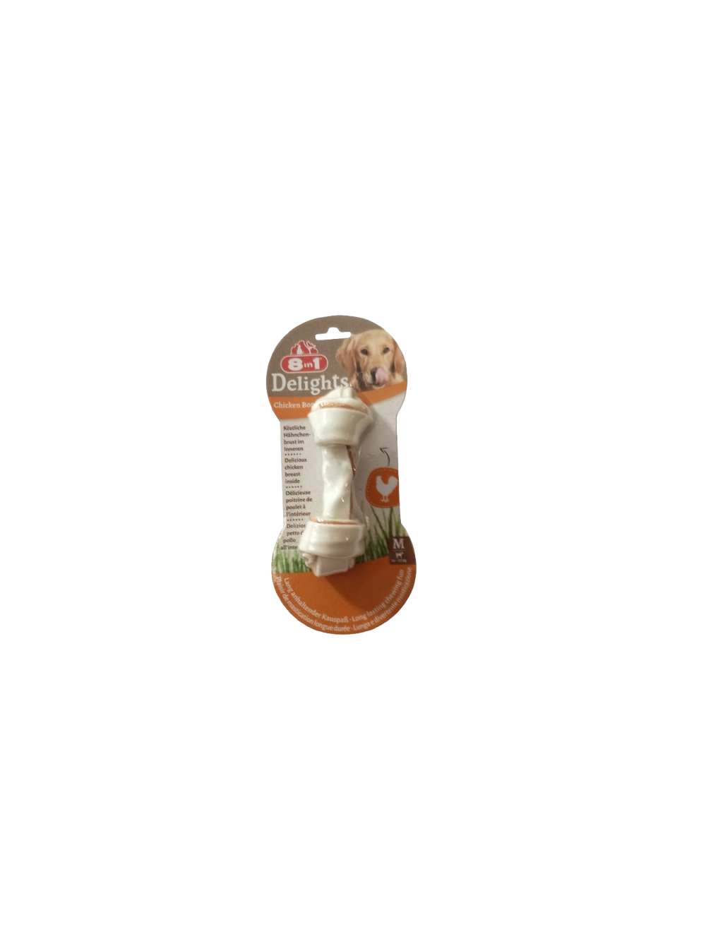 Snack pour chien 8in1 Delights Chicken Bone pcs.1 Snack pour chien 8in1 Delights Chicken Bone pcs.1