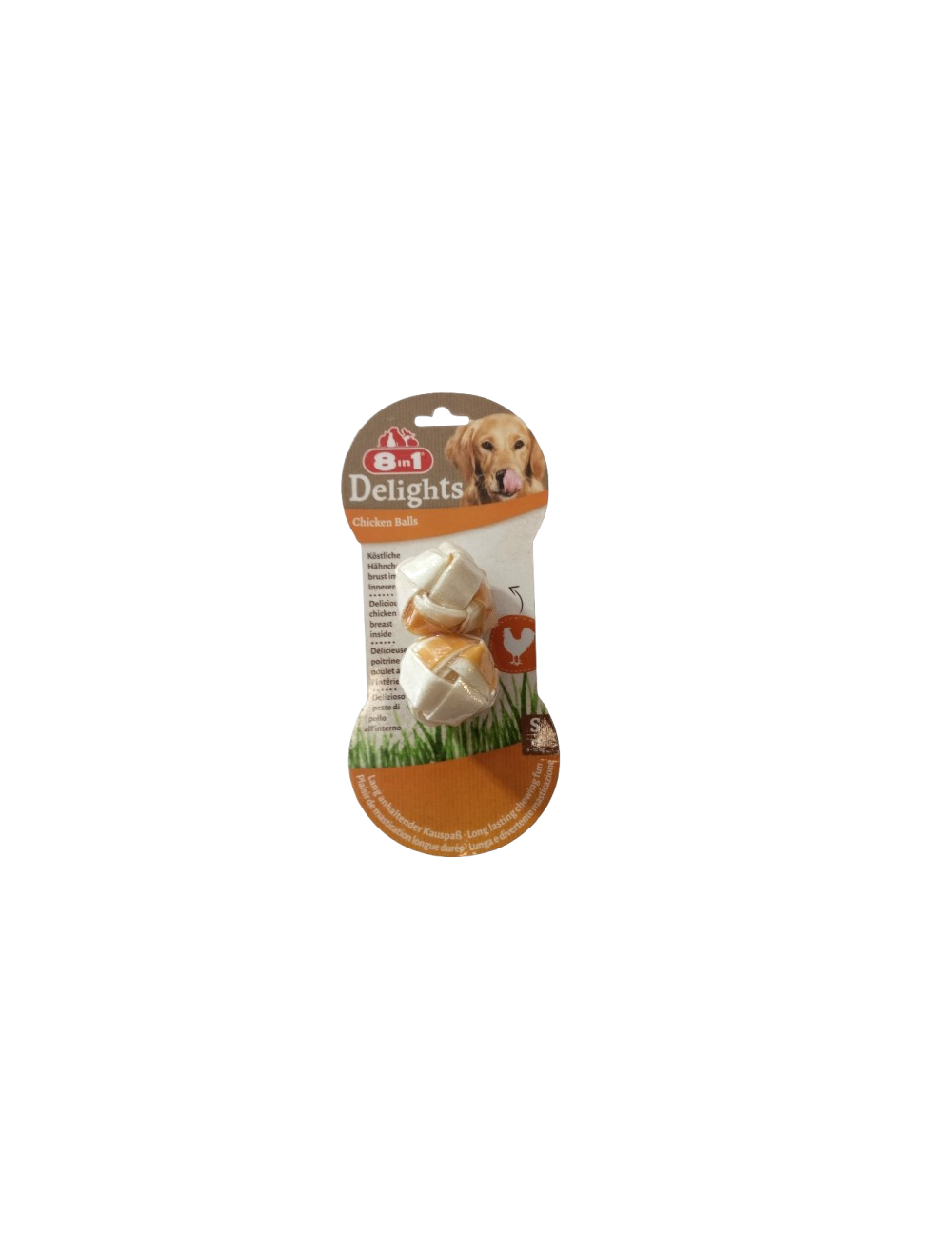 Paquet de snacks pour chiens 8in1 Delights Boules de Poulet (Small) Paquet de snacks pour chiens 8in1 Delights Boules de Poulet (Small)