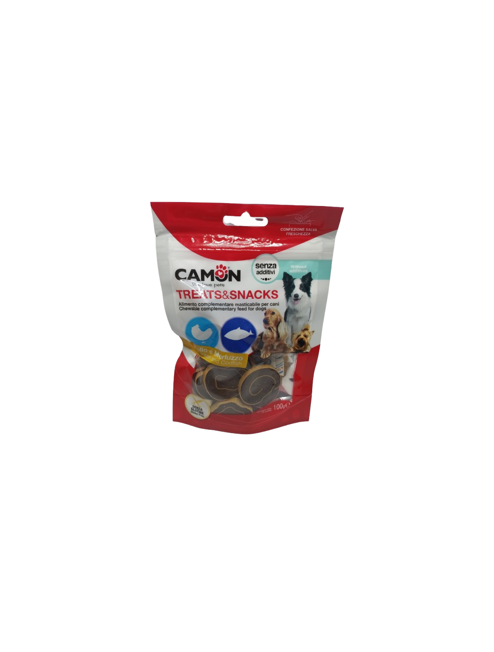 Camon Treats & Snacks Poulet et Morue pour chiens Camon Treats & Snacks Poulet et Morue pour chiens